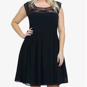Torrid illusion swing dress special occasion